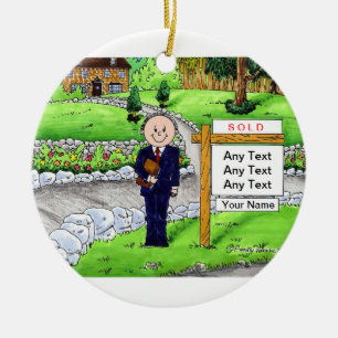 Realtor - Male Ceramic Tree Decoration