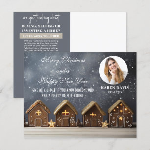 Realtor Marketing Christmas Holiday Postcard