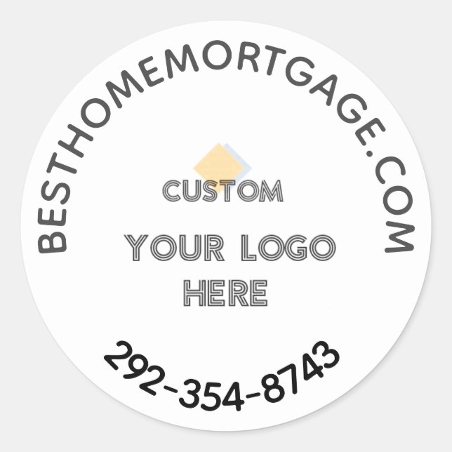 Realtor Mortgage Company  Classic Round Sticker (Front)