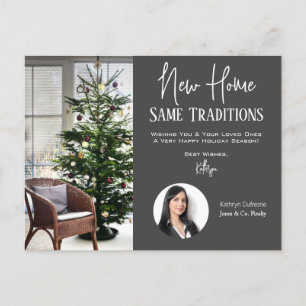 Realtor New Home Holiday Greetings Postcard