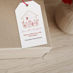 Realtor New Home Promo   Valentine's Day Pop By  Gift Tags