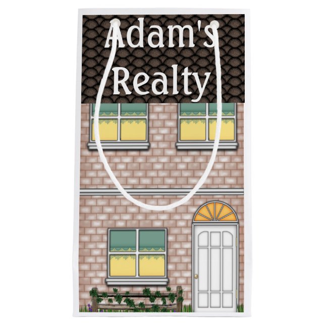 Realtor Open House Home Shape Goodie Bag (Front)