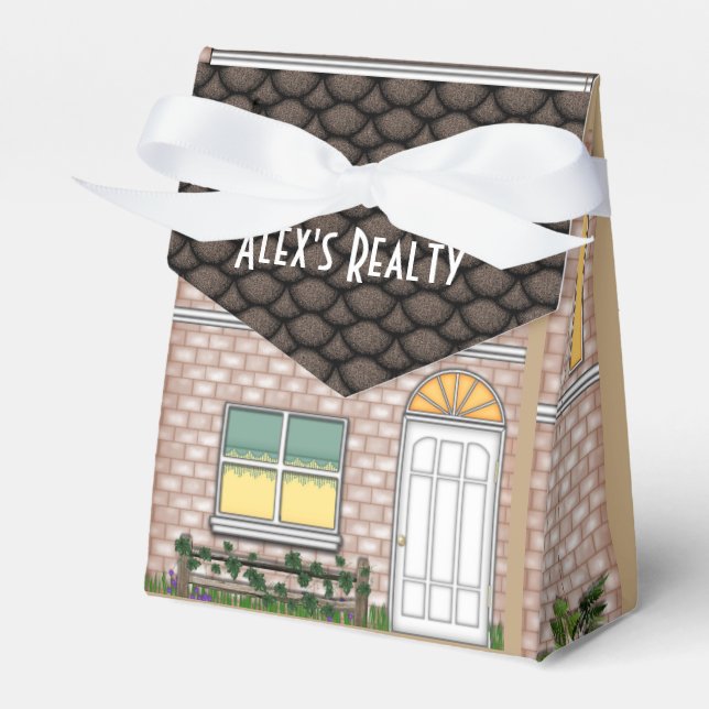 Realtor Open House Home Shape Treat Box (Front Side)