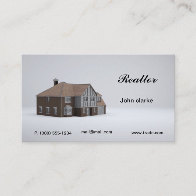 Realtor or trade business card (Front)
