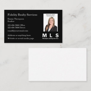 Realtor Photo MLS Business Cards