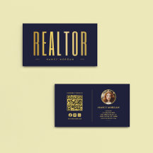 Realtor Photo Navy And Gold
