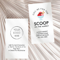 Realtor Pop By Call Me for the Scoop Ice Cream