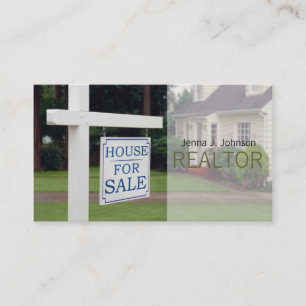 Realtor, Real Estate, Agency House Home Business Card