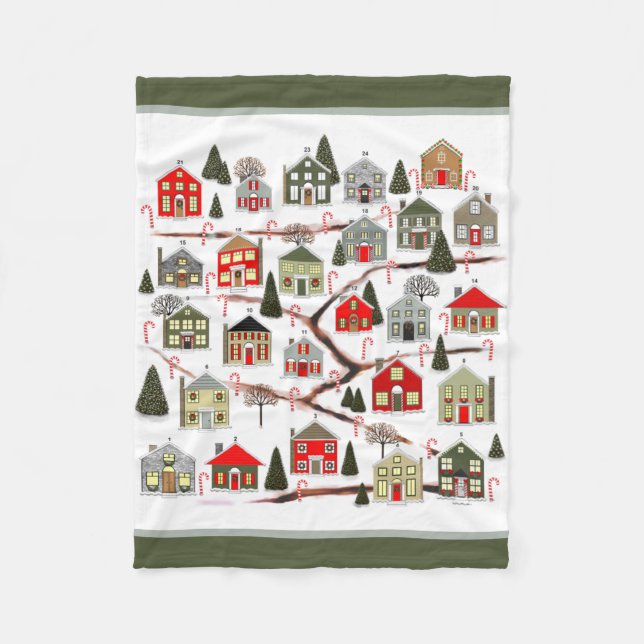 Realtor Real Estate Agent Holiday Gift Fleece Blanket (Front)