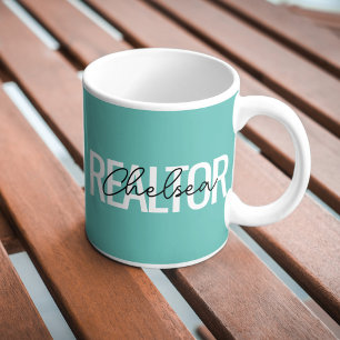 Realtor Real Estate Agent Personalised Name Coffee Mug