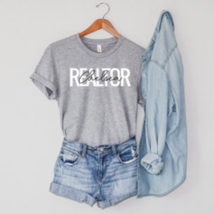 Realtor Real Estate Agent Personalised Name T-Shirt