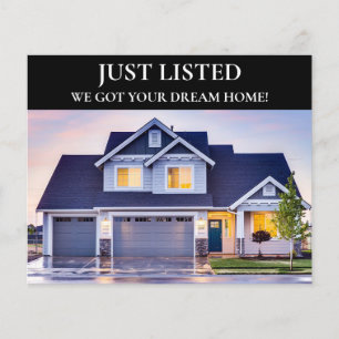 Realtor Real Estate Just listed Photo Flyer
