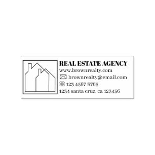 Realtor Rent house moving new home Rubber Stamp