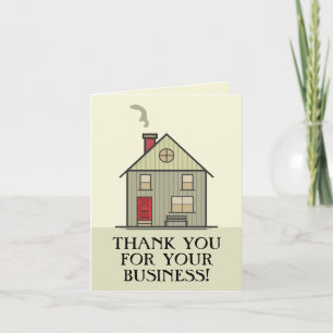 Realtor Thank You Blank Customer Appreciation Sold Card