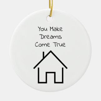 Realtor Thank You Gift Personalised Ceramic Tree Decoration
