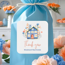 Realtor Thank You | Sweet Watercolor House Flowers