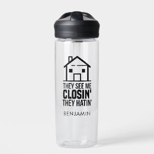 Realtor They See Me Closing Real Estate Agent Gag Water Bottle