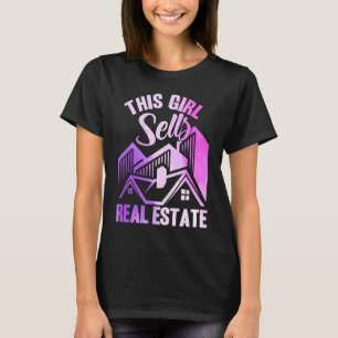 Realtor This Girl Sells Real Estate Watercolor T-Shirt