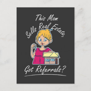 Realtor - This Mum Sells Real Estate Postcard