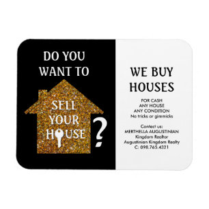 Realtor WE BUY HOUSES Magnet