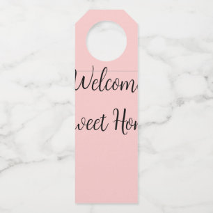 Realtor welcome home housewarming add your name te bottle tag