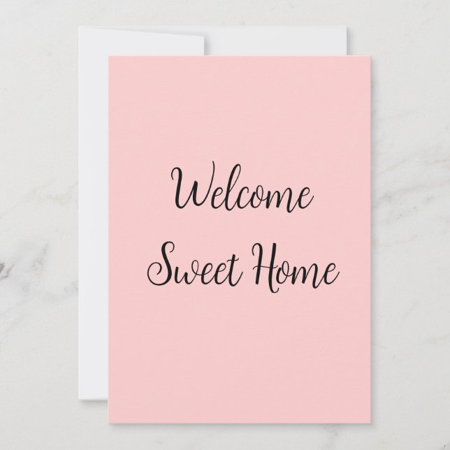 Realtor welcome home housewarming add your name te holiday card (Front)