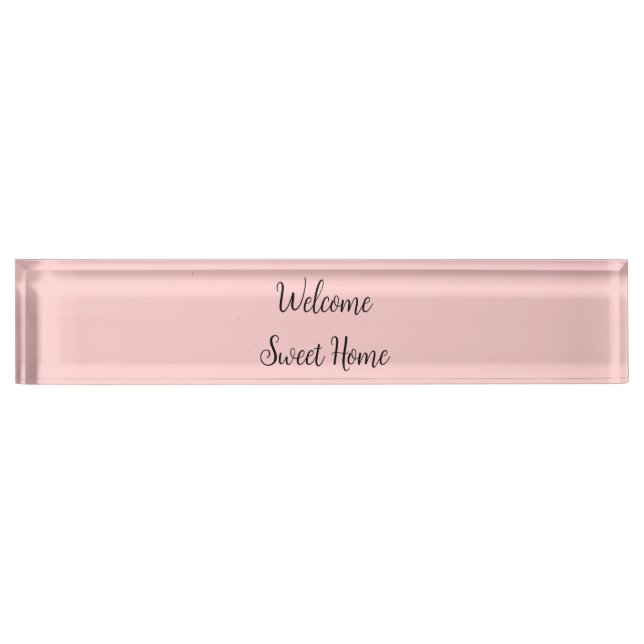 Realtor welcome home housewarming add your name te nameplate (Front)
