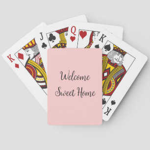 Realtor welcome home housewarming add your name te playing cards