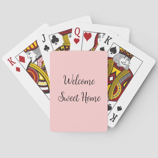 Realtor welcome home housewarming add your name te playing cards (Back)