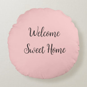Realtor welcome home housewarming add your name te round cushion