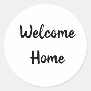 Realtor welcome home housewarming  classic round sticker