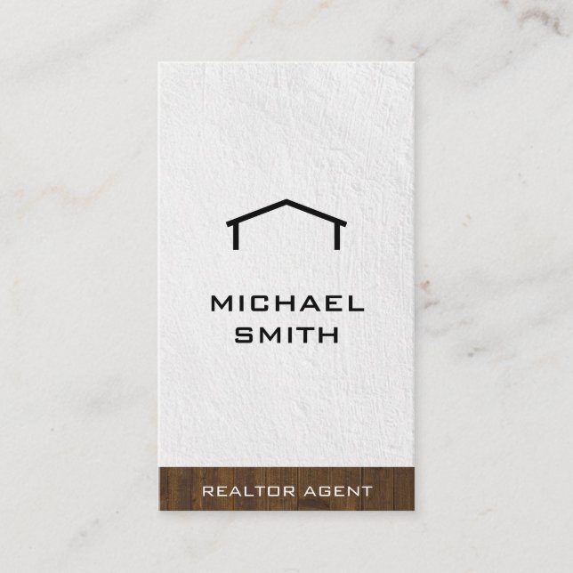 Realtor Wood Trim Business Card (Front)