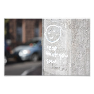 Reap What You Sow New York City Graffiti Photo NYC Print