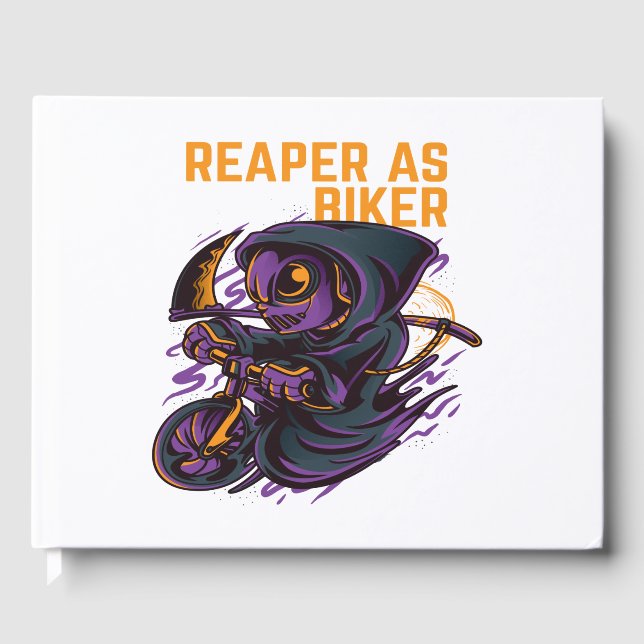 REAPER AS BIKER GUEST BOOK (Front)