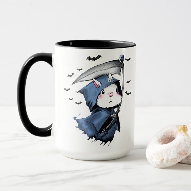 Reaper Bunny  Mug (With Donut)