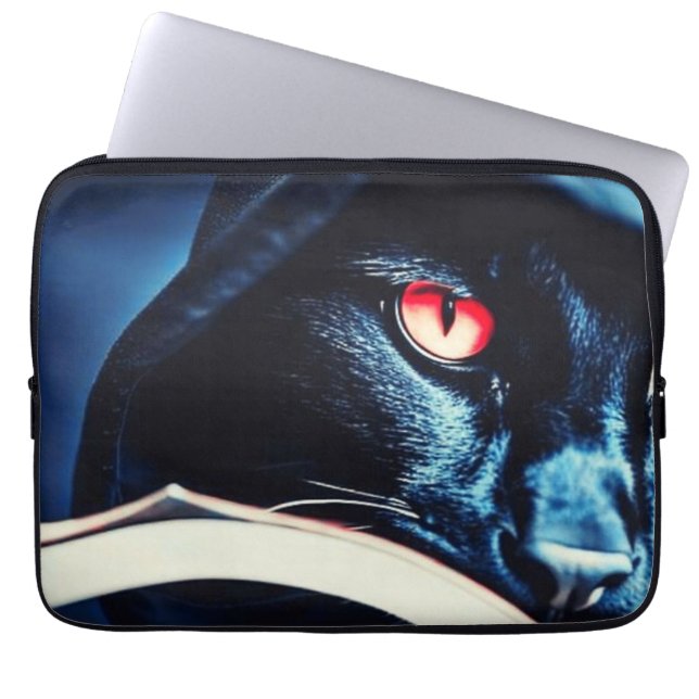 Reaper Cat Laptop Sleeve (Front)