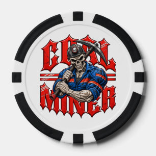 REAPER COAL MINER POKER CHIPS
