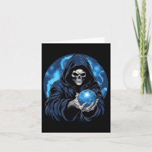 Reaper Death Skeleton Halloween Card