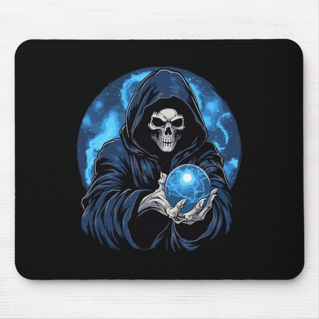 Reaper Death Skeleton Halloween  Mouse Mat (Front)