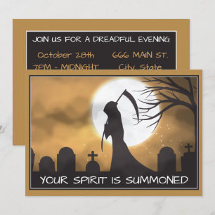 Reaper Halloween Invitation