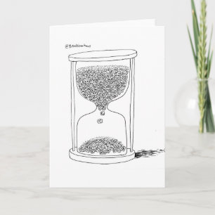 Reaper Hourglass Greetings Card