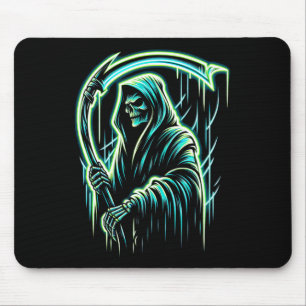 Reaper Skeleton Skull Cool Halloween Heavy Metal M Mouse Mat