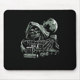 Reaper Skull Skeleton Truck Driver Trucker Mouse Mat