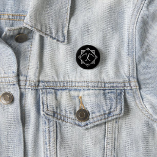 Reaper Trap Goth Black and White Pin Badge