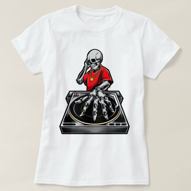 Reaper's Remix, Skull DJ T-Shirt (Design Front)