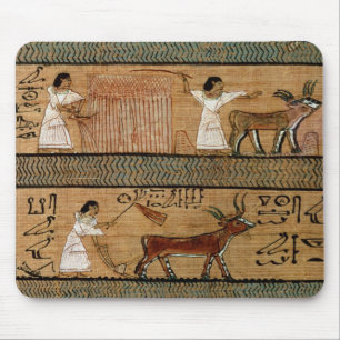 Reaping and ploughing, detail a depiction mouse mat