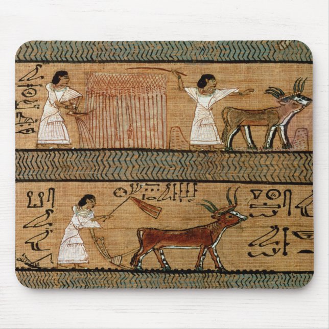 Reaping and ploughing, detail a depiction mouse mat (Front)