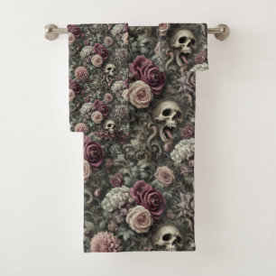 Reaping in the Roses – Gothic Victorian Bath Towel Set