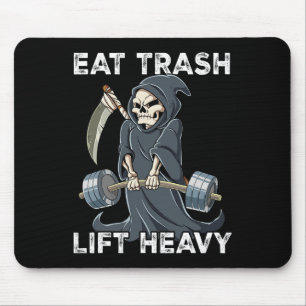 Reapper Gym Weight Training Eat Trash Lift Heavy Mouse Mat