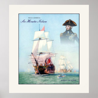 Rear-Admiral Sir Horatio Nelson ~ Vintage Fine Art Poster